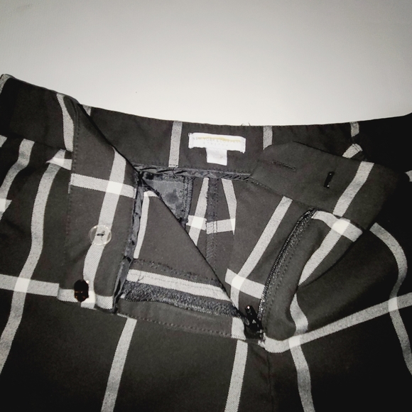 New york & company stretch plaid ankle pants - Picture 3 of 7